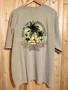 Y2K Bubba Gump Shrimp Co. T-shirt Santa Monica Double Sided Tan sz 2XL NWT